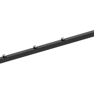 Hillfence metalen paal+aansluitingset afdekkap 6x4x160cm zwart