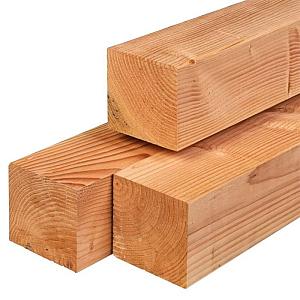 Paal 300x12x12 cm fijnbezaagd Douglas onbehandeld