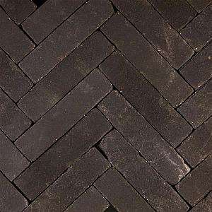 Hollandse streken Betuwe Dikformaat 20x6x6,5 cm, Zwart, getrommeld