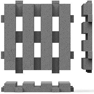 Wecko tegel 100x100x12cm antraciet