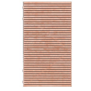 Gardenlux douglas deur Zaan op verstelbaar stalen frame, 100x180cm