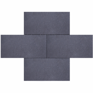 Granulati Nero Basalto 30x60x6 cm Zwart