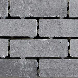 Eco bricks Veerse 7x21x8 cm Grijs/zwart