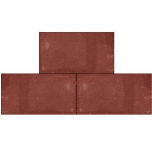 Betontegel 15x30x4,5 cm Rood