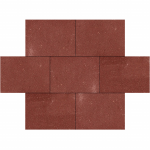 Betontegel 40x60x5 cm Rood