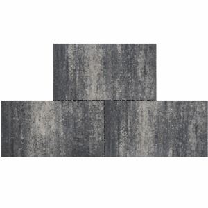 Cottage stone Somerset 40x80x4 cm Grijs/zwart