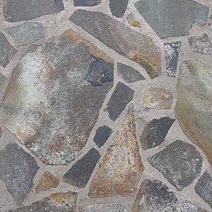 Flagstone Forest Green Melange 2,5-4 cm dik Groen-grijs