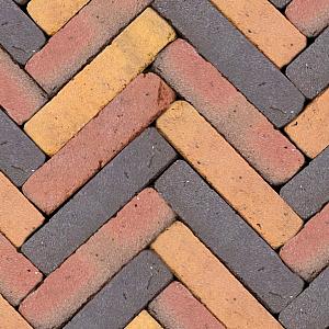 Art Bricks waalformaat Ruijsdael 5x20x6 cm Geel/bruin getrommeld