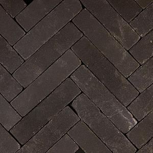 Hollandse Streken waalformaat Betuwe 20x5x6 cm Zwart getrommeld