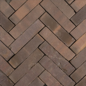 Hollandse Streken waalformaat Peel 20x5x6 cm Paars/bruin getrommeld