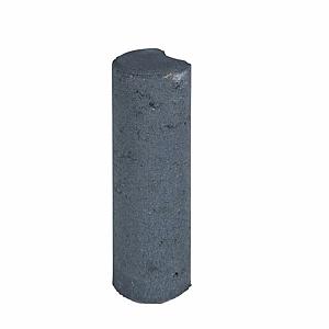 Palissadepaal 25xØ8 cm Zwart