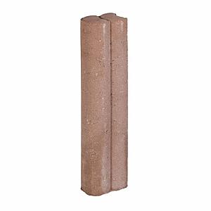Duo Palissadepaal 40x8,3xØ6 cm Bruin