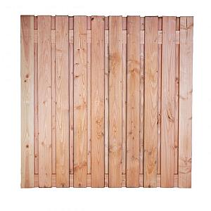 Tuinscherm Laaks 21-planks 180x180 cm Red Class Rood geïmpregneerd