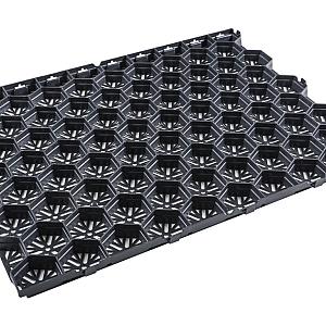 Grindplaat Gravel Lux 59,2 x 79 x 3 zwart