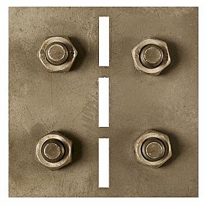 Cortenstaal Koppel-/hoekplaatjes