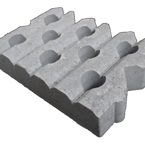 Grastegel type B 60x40x12 cm Grijs