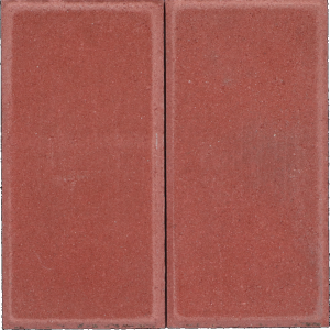 Halve betontegel 30x15x4,5 cm Rood