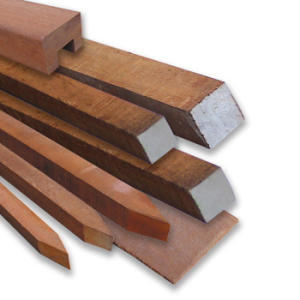 Paal 6x6x300 cm Azobé ruw