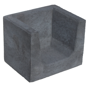 U-hoekelement 50x40x40 cm Antraciet