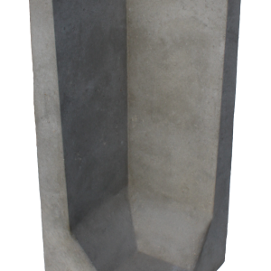L-hoekelement 100x40x40 cm Grijs
