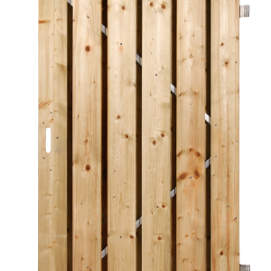 Tuindeur Eindhoven XL op verstelbaar stalen frame 200x100 cm Recht Groen geïmpregneerd