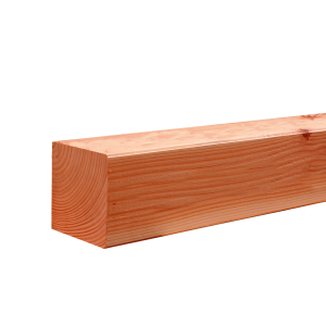 Paal 8,5x8,5x300 cm Douglas 1 zijde geschaafd, 1 zijde fijnbezaagd onbehandeld