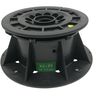 Tegeldrager VersiJack F3 verstelbaar 74-117 mm Zwart