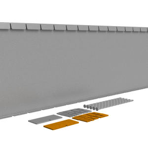 Flexline borderrand Cortenstaal 216x40 cm