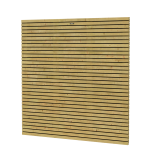Tuinscherm Hillhout Elan 180x180 cm Balkprofiel Recht Vuren Groen geïmpregneerd