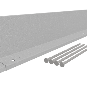 Hardline borderrand Gegalvaniseerd, 220x15 cm