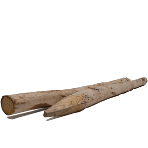 Kastanjepaal Ø8/10x160 cm geschild en gepunt