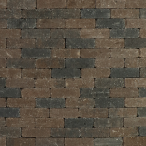 Metro Trommelsteen 15x5x7,5 cm Bruin-Zwart genuanceerd