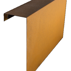 Cortenstaal overzetstuk 100x45x12 cm tbv wallblock