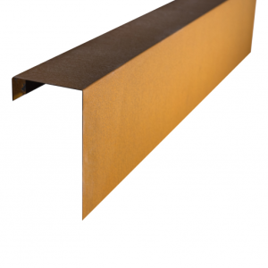Cortenstaal overzetstuk 150x30x15 cm tbv wallblock