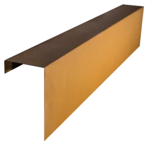 Cortenstaal overzetstuk 150x30x12 cm tbv wallblock