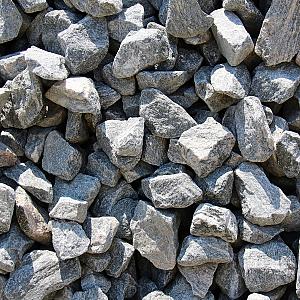 Graniet Brokken 40/70 mm grijs genuanceerd, zak 20 kg