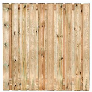 Tuinscherm Bois 21-planks 180x180 cm Grenen Groen geïmpregneerd