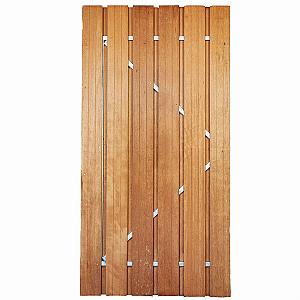 Tuindeur met verstelbaar houten frame 195x100 cm Hardhout