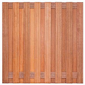 Hardhout scherm Victor  180x180 cm 17 planks