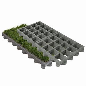 Kunststof Eco Grates 40x80x6 cm Grijs