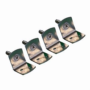 L-beslag t.b.v. houten paal  4 stuks