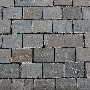 Natuursteen keien TB gres Metz 14x20x5/7 cm, grijs genuanceerd