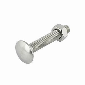 Slotbout met moer M10x100 mm, verzinkt (1 st)