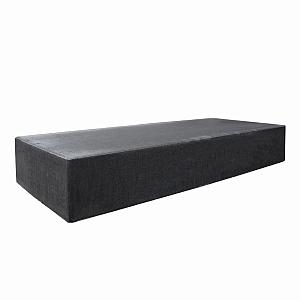 Traptrede Massief 100x40x18 cm Zwart