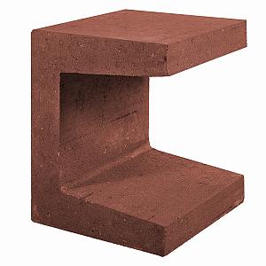 U-element 40x40x50 cm Corten/bruin