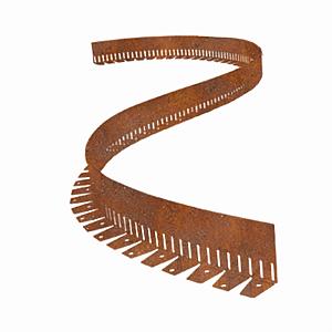 Cortenstaal kantopsluiting buigbaar 0,2x15x300