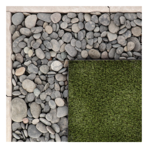 Beach Pebbles 30-80 mm Zwart, zak 20kg