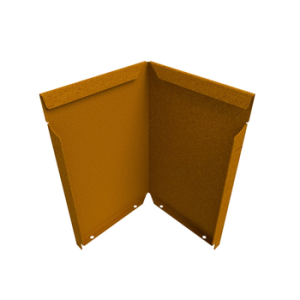 Flexline borderrand hoekstuk Cortenstaal 40 cm
