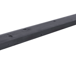 Afdeklat Piramide 180x8,5x3,5 cm Grenen Zwart gedompeld