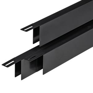 Krimp/Uitzet maskeer U-profiel zwart gecoat 31,5mm Reest